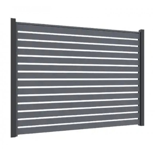 Ламель Tilе Ранчо-Родео 180х3000мм поліестер U.S.Steel 0,50мм RAL 7024 Сірий