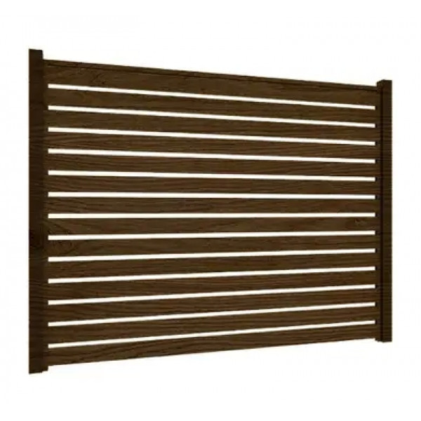 Ламель Tilе Ранчо-Родео 180х3000мм структура дерево SeAH 0,40мм Темне дерево