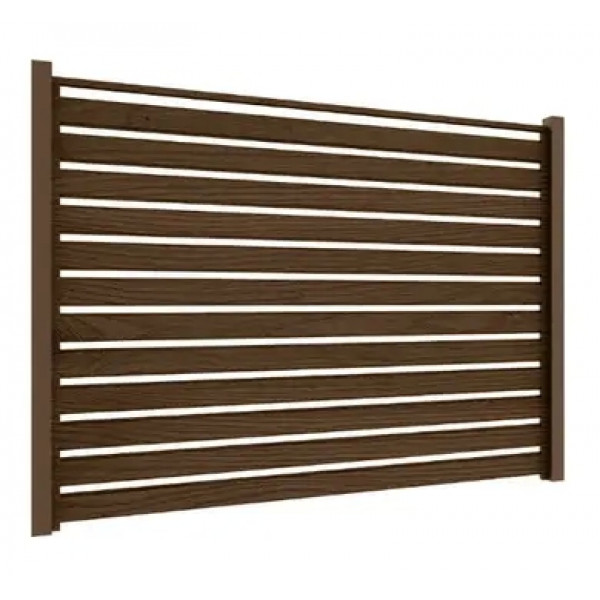 Ламель Tilе Ранчо-Вестерн 100х3000мм структура дерево SeAH 0,40мм Темне дерево