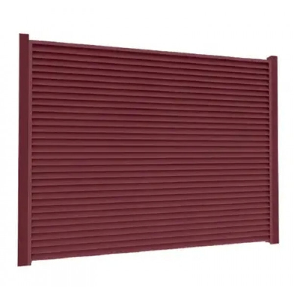 Ламель Tilе Ранчо-Челсі 80х3000мм матполіестер U.S.Steel 0,50мм RAL 3005 Червоний