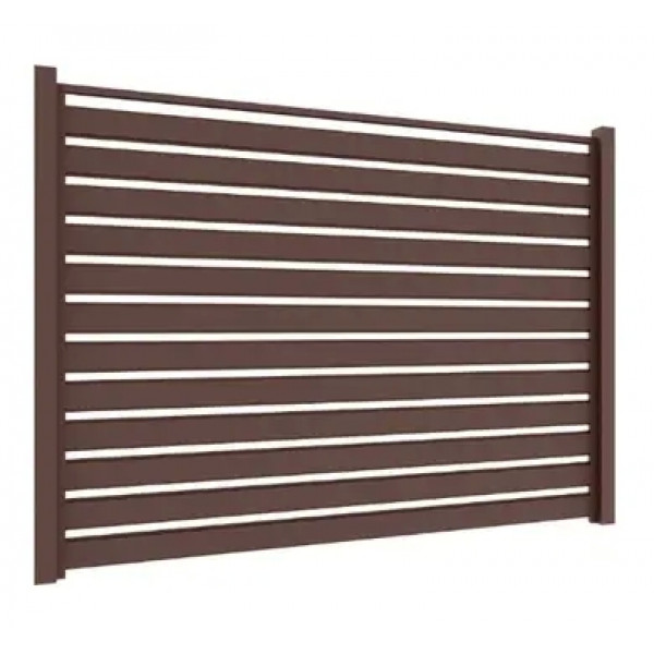 Ламель Tilе Ранчо-Вестерн 180х3000мм матполіестер Arcelor Nippon 0,40мм RAL 8017 Коричневий