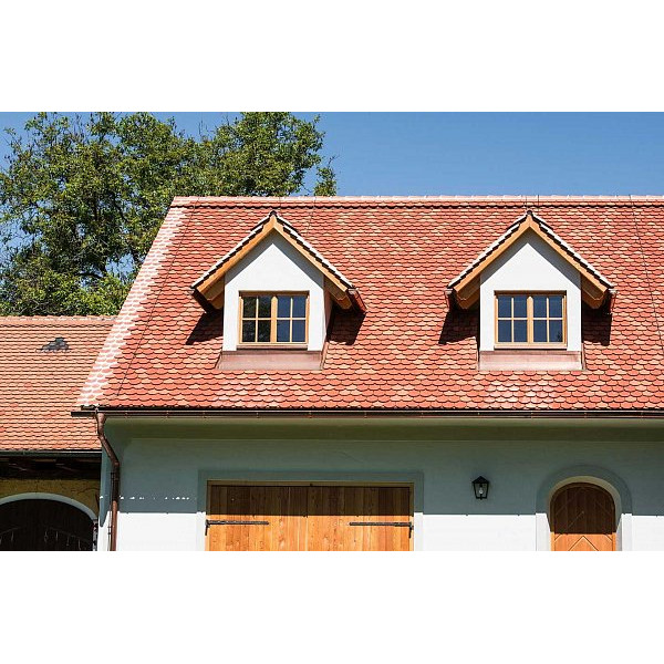 Керамічна черепиця Tondach Altstadtpaket Biber, натуральний червоний