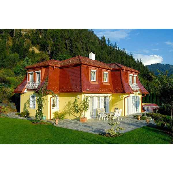 Керамічна черепиця Tondach Biber Amadeus, натуральний червоний