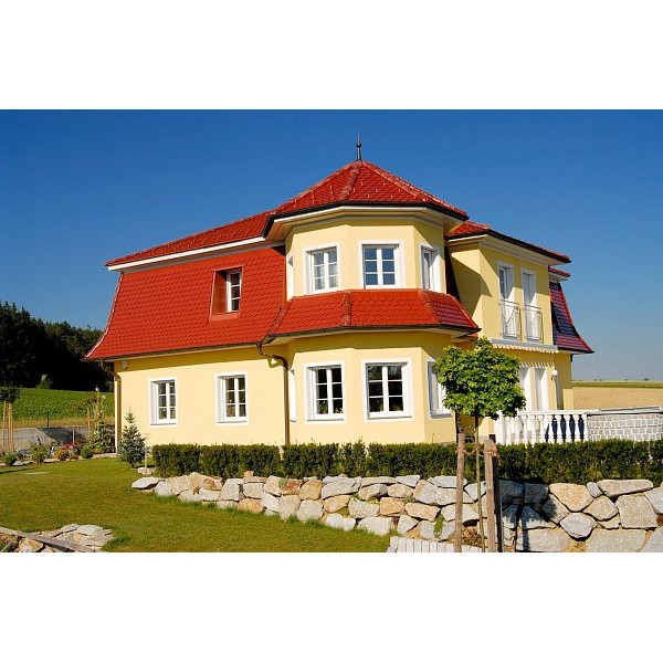 Керамічна черепиця Tondach Biber Amadeus, натуральний червоний