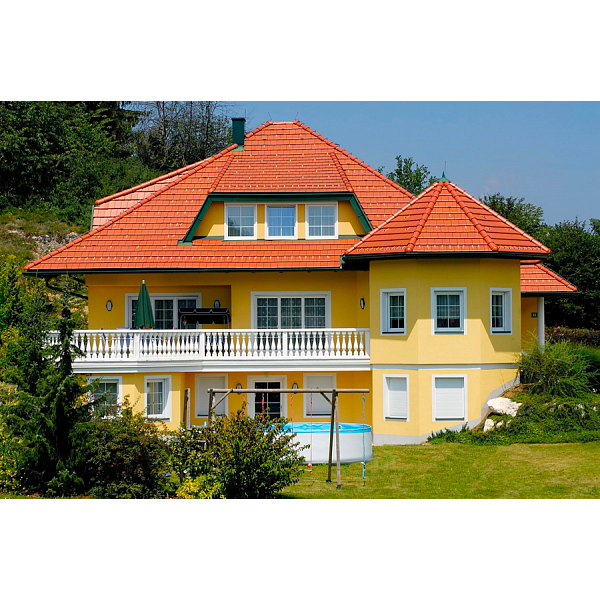 Керамічна черепиця Tondach Figaro, Червоний