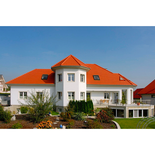 Керамічна черепиця Tondach Figaro, натуральний червоний