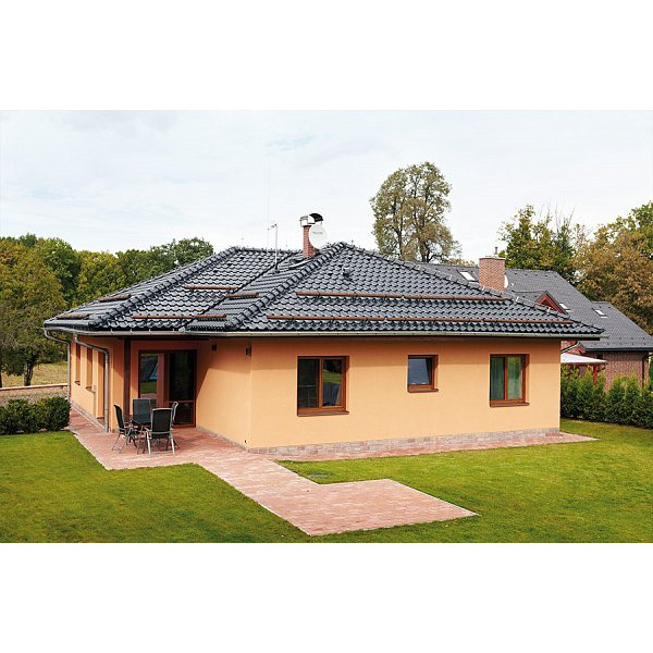 Керамічна черепиця Tondach Samba 11, Чорний антрацит