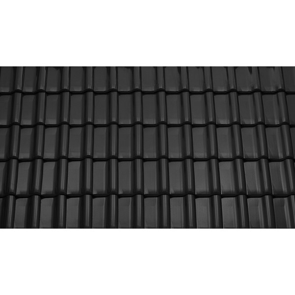 Керамічна черепиця Tondach Samba 11, Чорний антрацит