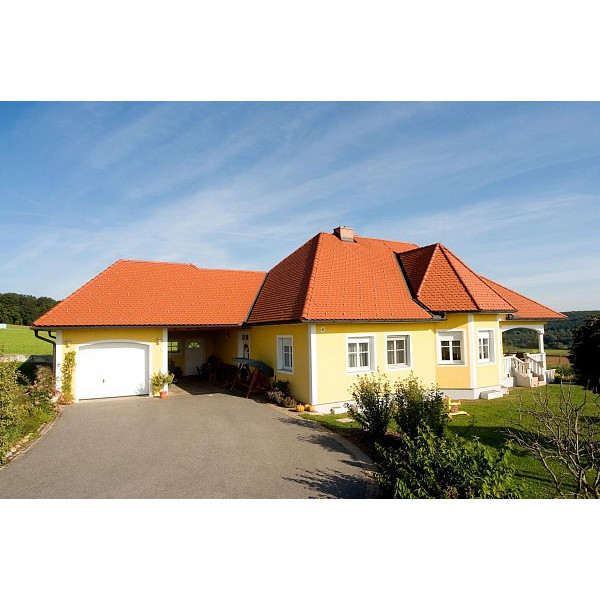 Керамічна черепиця Tondach Biber, натуральний червоний