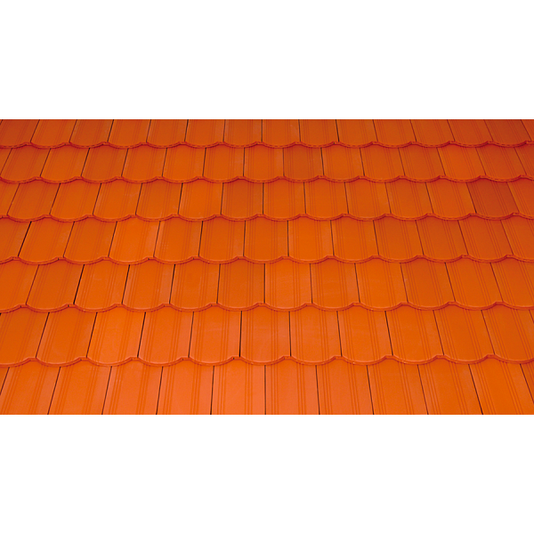 Керамічна черепиця Tondach Biberfalz, натуральний червоний