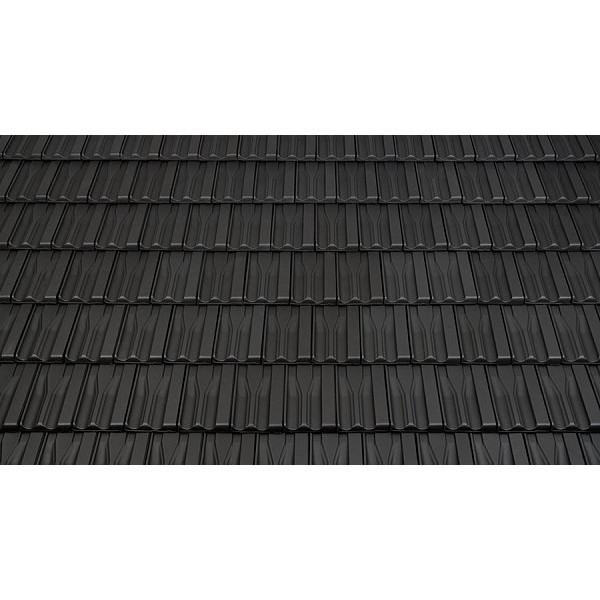 Керамічна черепиця Tondach Landdach Verschiebeziegel, Чорний антрацит