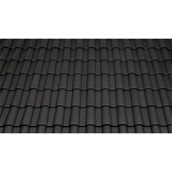 Керамічна черепиця Tondach Mediteran Plus, Чорний антрацит