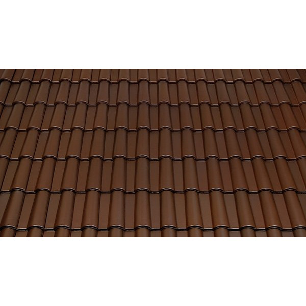 Керамічна черепиця Tondach Mediteran Plus, Темно-коричневий
