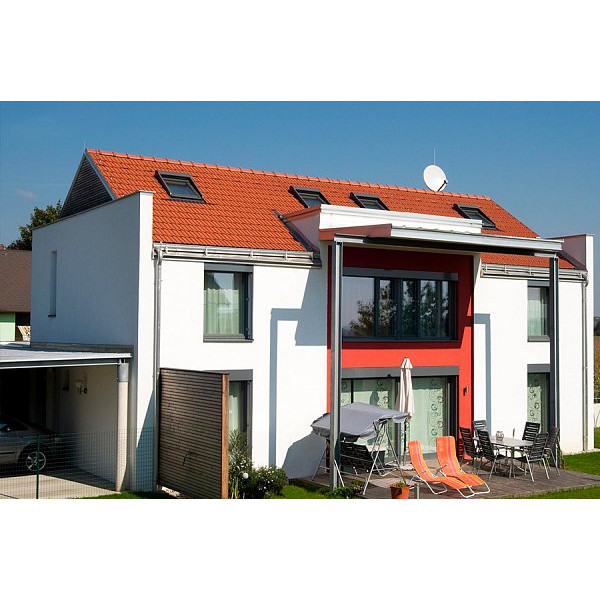 Керамічна черепиця Tondach Strangfalz gepresst, натуральний червоний