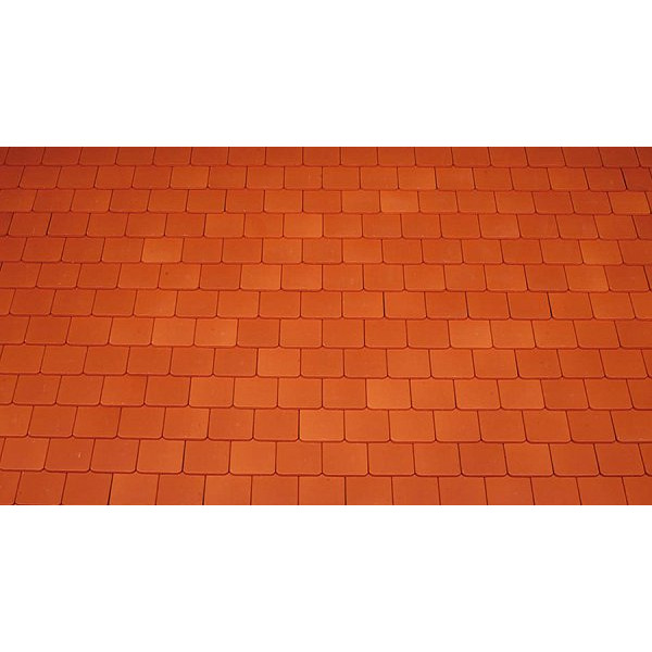 Керамічна черепиця Tondach Tasche gerundet, натуральний червоний