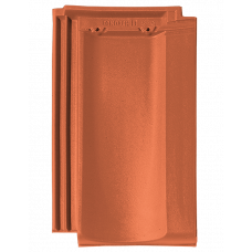 Керамічна черепиця Tondach Mulde, натуральний червоний