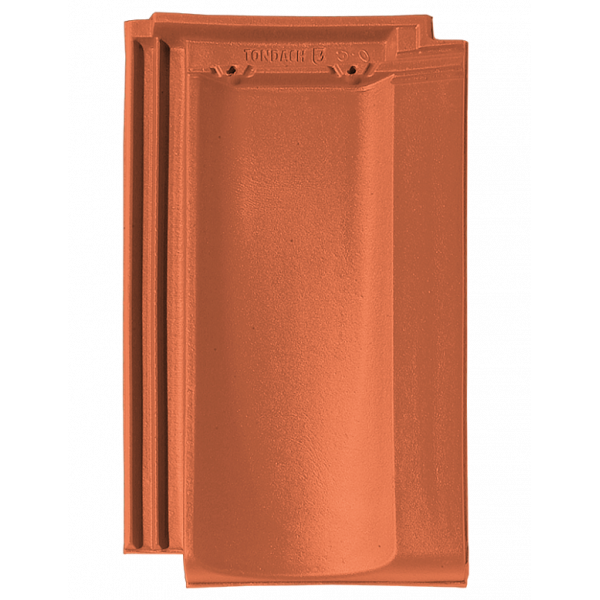 Керамічна черепиця Tondach Mulde, натуральний червоний