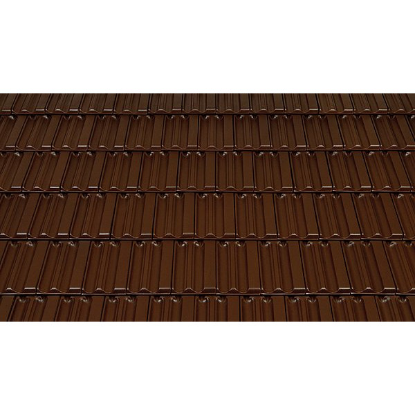 Керамічна черепиця Tondach Landdach Verschiebeziegel, Темно-коричневий