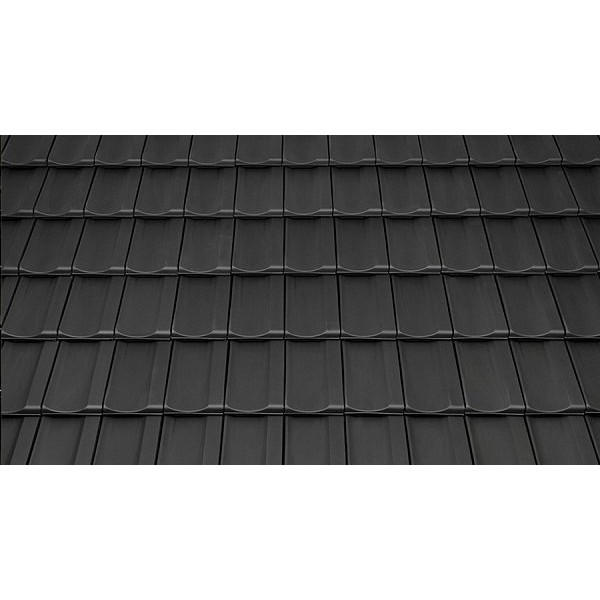 Керамічна черепиця Tondach Mulde, Чорний антрацит