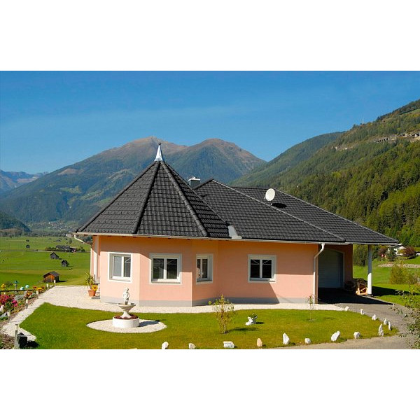 Керамічна черепиця Tondach Mulde, Чорний антрацит