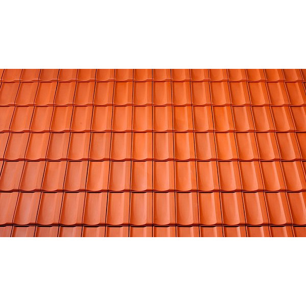 Керамічна черепиця Tondach Mulde, натуральний червоний