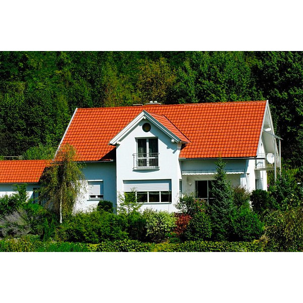 Керамічна черепиця Tondach Mulde, натуральний червоний