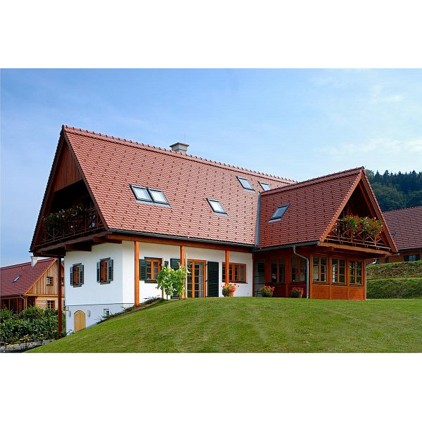 Керамічна черепиця Tondach Biber, Червоний