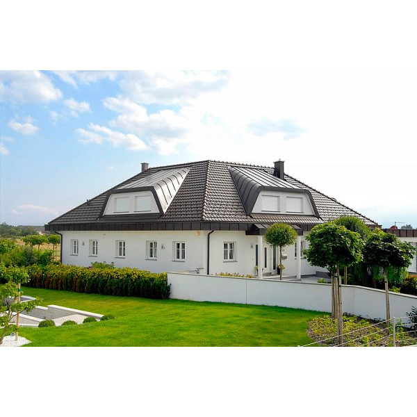 Керамічна черепиця Tondach Mulde, Темно-коричневий