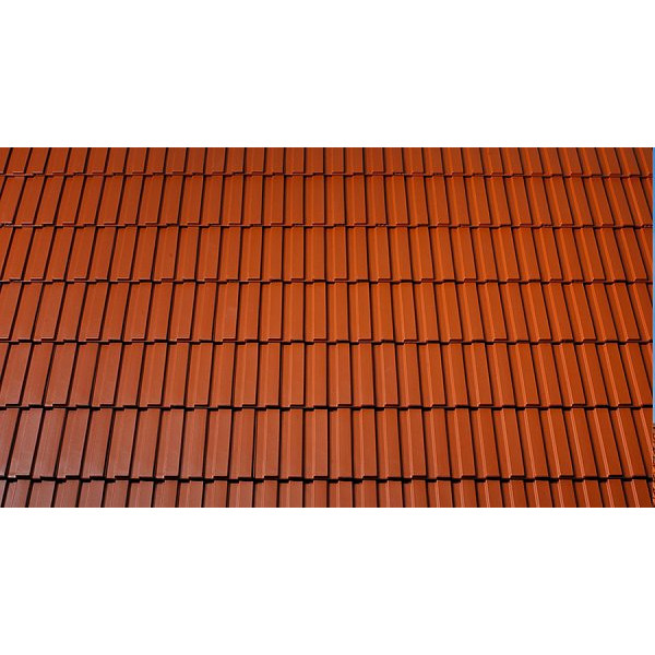 Керамічна черепиця Tondach Strangfalz gepresst, Мідно-коричневий