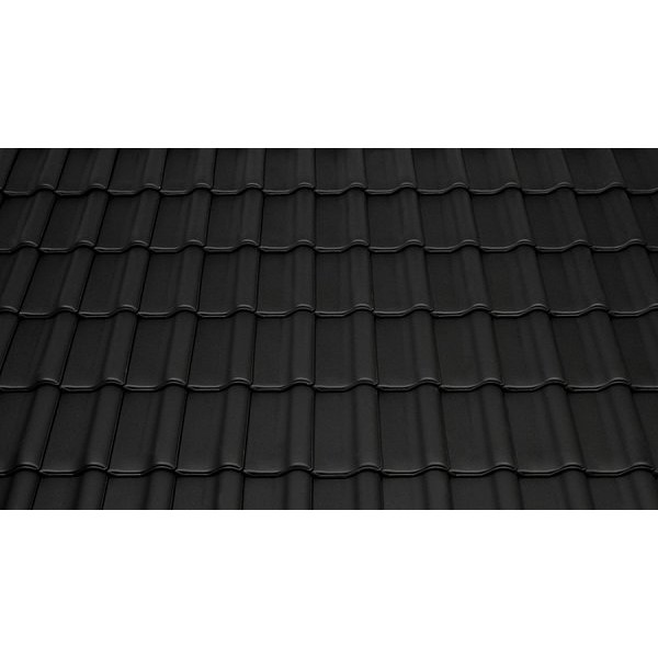 Керамічна черепиця Tondach Sulm Verschiebeziegel, Чорний антрацит