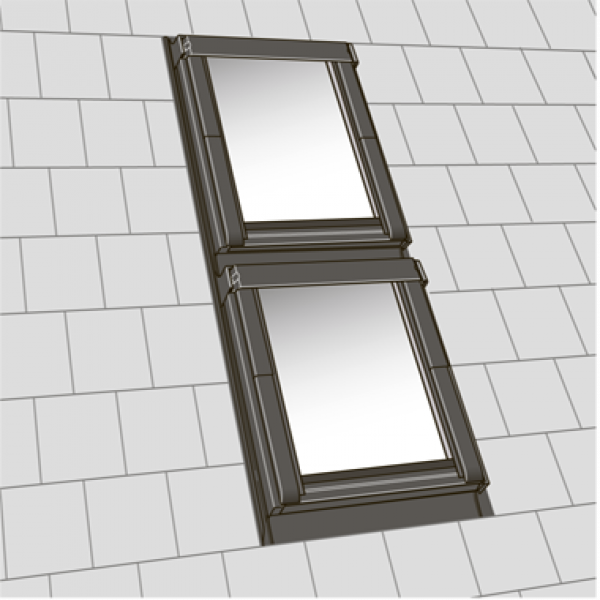 Оклад для комбінованого встановлення вікон, ESK 0012 MR08, Optima, Velux