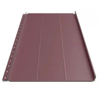 Клікфальц Будсервіс "Преміум" П2 ультра матполіестер ArcelorMittal (Польща) 0.50 mm RAL 3005 Червоний