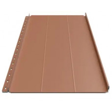 Кликфальц Будсервис "Смарт" П2 Pladur wrinkle mat Thyssen krupp 0.50 mm RAL 8004 Терракота