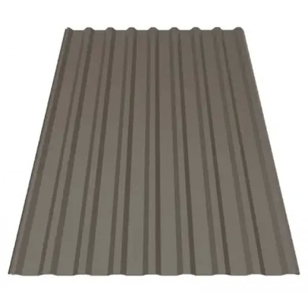 Профнастил Будсервіс Т-18 Quartz Petra Polyurethane mat ARVEDI 0.50 mm RAL 8019 Коричневий