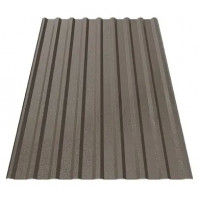 Профнастил Будсервис Т-18 стен. Relief iceCrystal mat Thyssen krupp 0.50 mm RAL 8019 Коричневый