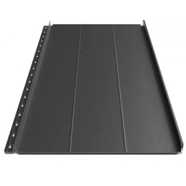 Клікфальц Будсервіс "Преміум" П2 Pladur wrinkle mat Thyssen krupp 0.50 mm RAL 9005 Чорний