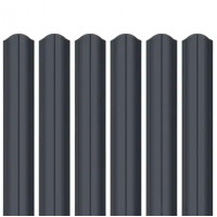 Ламель штахета Parkan Shop Pladur wrinkle mat Thyssen krupp 0,50мм RAL 7024 Сірий