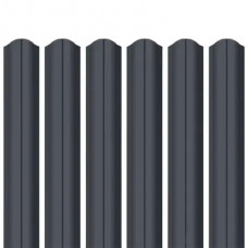 Ламель штахета Parkan Shop Pladur wrinkle mat Thyssen krupp 0,50мм RAL 7024 Сірий