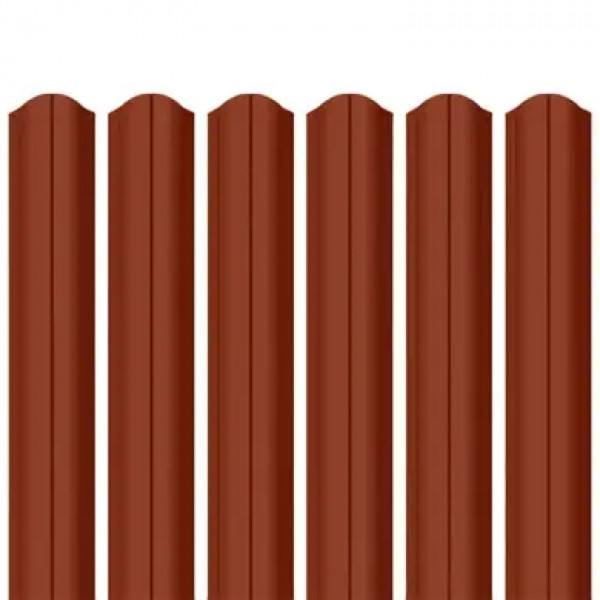 Ламель штахета Parkan Shop ультра матполіестер ArcelorMittal (Польща) 0,50мм RAL 8004 Теракота