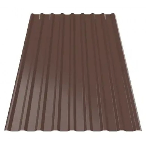 Профнастил Будсервіс Т-18 поліестер Модуль Україна 0.50 mm RAL 8017 Коричневий