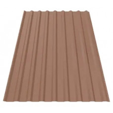 Профнастил Будсервіс Т-18 стін. Pladur wrinkle mat Thyssen krupp 0.50 mm RAL 8004 Теракота