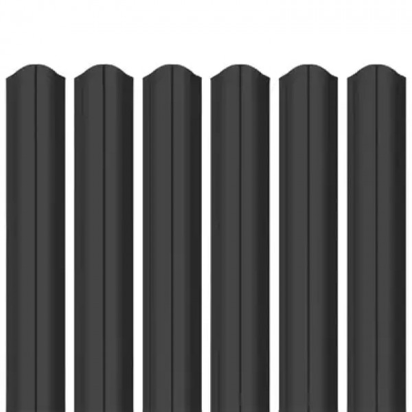 Ламель штахета Parkan Shop поліестер ARVEDI 0,45мм RAL 9005 Чорний