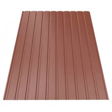 Профнастил Будсервіс Т-07 Pladur wrinkle mat Thyssen krupp 0.50 mm RAL 3009 Червоний