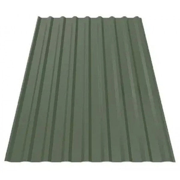 Профнастил Будсервіс Т-18 стін. Pladur wrinkle mat Thyssen krupp 0.50 mm RAL 6020 Зелений