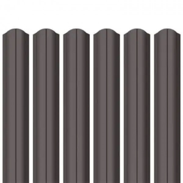 Ламель штахета Parkan Shop Pladur wrinkle mat Thyssen krupp 0,50мм RAL 8019 Коричневий