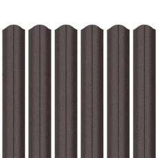 Ламель штахета Parkan Shop Relief iceCrystal mat Thyssen krupp 0,50мм RAL 8019 Коричневий