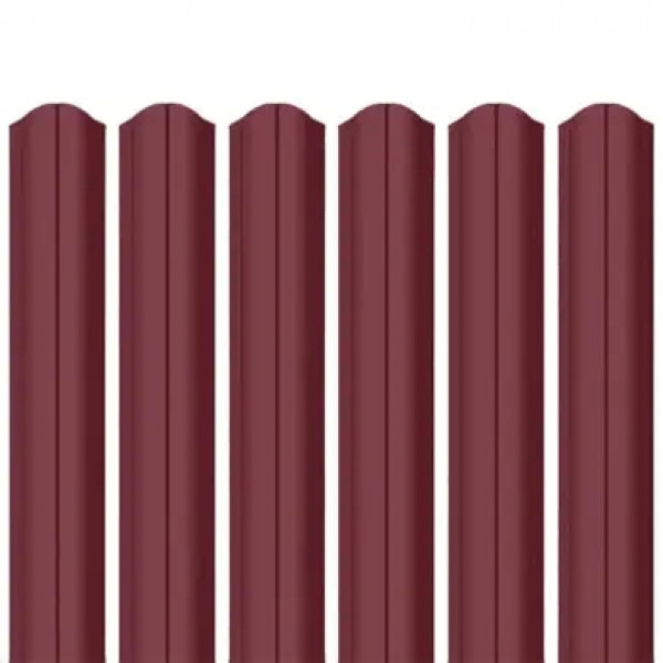 Ламель штахета Parkan Shop поліестер ARVEDI 0,45мм RAL 3005 Червоний