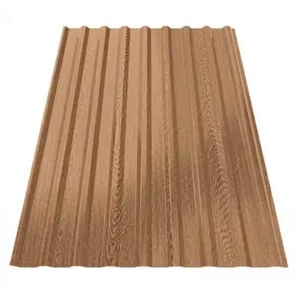 Профнастил Будсервіс Т-18 Print Union Steel 0.40 mm Світлий дуб