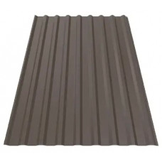 Профнастил Будсервіс Т-18 стін. Pladur wrinkle mat Thyssen krupp 0.50 mm RAL 8019 Коричневий
