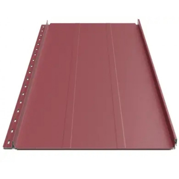 Клікфальц Будсервіс "Преміум" П3 ультра матполіестер ArcelorMittal (Польща) 0.50 mm RAL 3011 Червоний